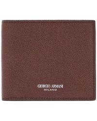 Giorgio Armani - Tarjetero de piel - Lyst