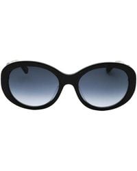 Kate Spade - Avah Glitter-Effect Oval-Frame Sunglasses - Lyst