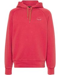 PS by Paul Smith - Logo-embroidered Cotton Hoodie - Lyst
