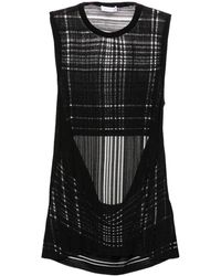 Helmut Lang - Open-Back Ribbed Tank Top - Lyst