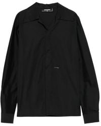 DSquared² - Logo-Plaque Long-Sleeve Shirt - Lyst