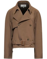 MM6 by Maison Margiela - Belted Wool Blend Jacket - Lyst