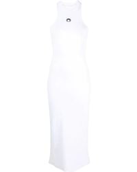 Marine Serre - Logo-Print Sleeveless Dress - Lyst