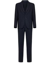 Tagliatore - Peak-Lapels Drawstring Suit - Lyst