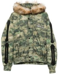Amiri - Camo Faux-Fur Hooded Jacket - Lyst