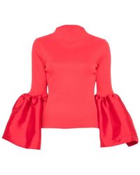 Marques'Almeida - Flared-Cuff Mock-Neck Top - Lyst