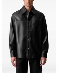 Drole de Monsieur - D Mirror Leather Shirt - Lyst