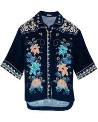 Agua Bendita - Chrissy Floral-Print Shirt - Lyst
