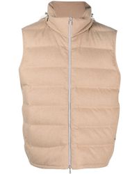 Brunello Cucinelli - Zip-Up Padded Gilet - Lyst