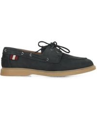 Bally - Lace-Up Leather Loafers - Lyst