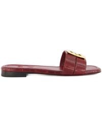 Fendi - Ffold Logo Flat Sandals - Lyst
