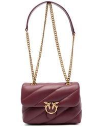Pinko - Small Love Puff Maxi Quilt New Buckle Shoulder Bag - Lyst