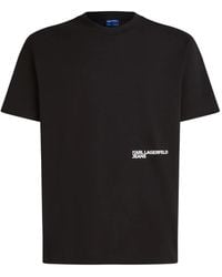Karl Lagerfeld - T-Shirt Con Logo - Lyst