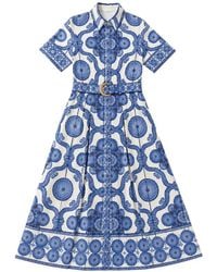 Cara Cara - Malena Floral-Print Midi Dress - Lyst