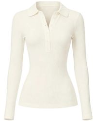 Citizens of Humanity - Brea Ribbed Polo Top - Lyst
