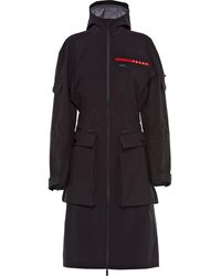 Prada Hooded Technical Jacket - Black