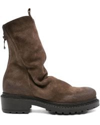 METISSE - 40Mm Slouch Calf-Suede Boots - Lyst