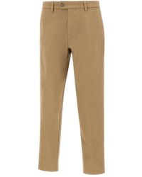 Re-hash - Katoenen Straight Broek Met Knopen - Lyst