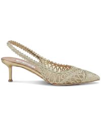 Aquazzura - Kahlo Embroidered Slingback Pumps - Lyst