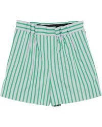 Loewe - Striped Cotton Shorts - Lyst
