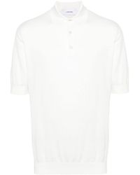 Lardini - Logo-embroidered Cotton Polo Shirt - Lyst