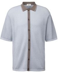 DRYKORN - Pointelle-Knit Button-Up Shirt - Lyst