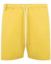 AURALEE - Elastic-Waist Deck Shorts - Lyst