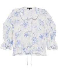 Maje - Floral-Print Blouse - Lyst