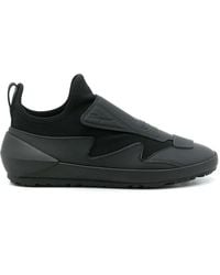 Ferragamo - Ferragamo Leather Sock Style Sneakers - Lyst