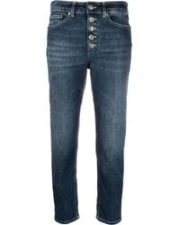 Dondup - Bleach-Effect High-Waisted Jeans - Lyst