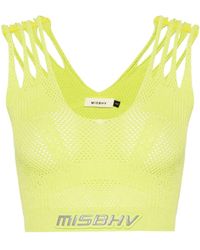 MISBHV - Future Cropped-Top aus Mesh - Lyst
