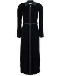 Jonathan Simkhai - Belted Ribbed-Knit Midi Dress - Lyst