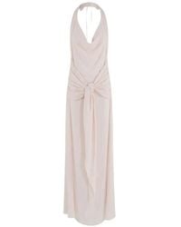 FEDERICA TOSI - Halter-Neck Maxi Dress - Lyst