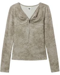 B+ AB - Knot-Detail Long-Sleeve Top - Lyst