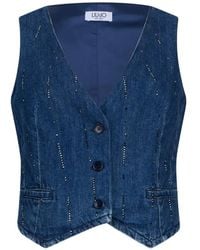 Liu Jo - Rhinestone Waistcoat - Lyst