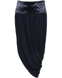 Ferragamo - Draped Asymmetric Skirt - Lyst