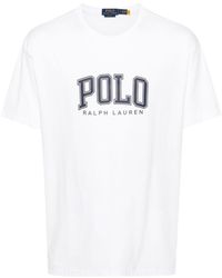 Polo Ralph Lauren - T-shirt en coton à logo imprimé - Lyst