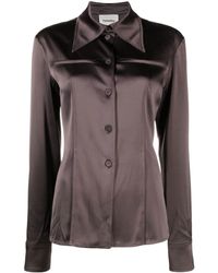 Nanushka - Oversized-collar Fitted Shirt - Lyst