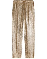Dries Van Noten - スパンコールトリム パンツ - Lyst