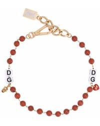 Dolce & Gabbana - Beaded Charm Necklace - Lyst