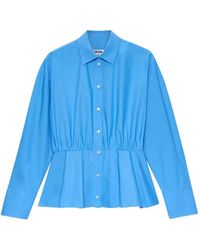 MSGM - Gesmockt Blouse - Lyst