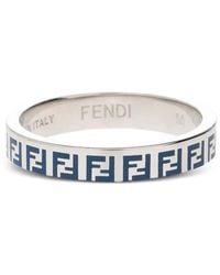 Fendi - Logo-Pattern Ring - Lyst