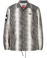 Supreme - X The North Face Snakeskin-Print Taped Seam Jacket - Lyst