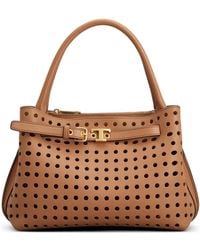 Tod's - Cutout Top Handle Tote Bag - Lyst