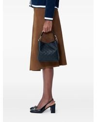 Gucci - GGエンブレム レザーハンドバッグ S - Lyst