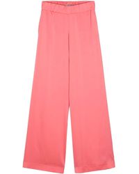 D.exterior - Satin Wide Trousers - Lyst