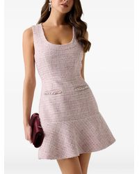 Guess - Robe En Tweed De Laine Mélangée - Lyst