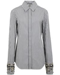 Sportmax - Striped Embellished Shirt - Lyst