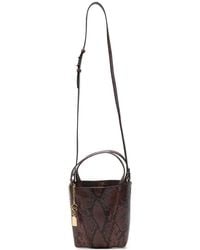 Chloé - Spin Snakeskin-Effect Bucket Bag - Lyst
