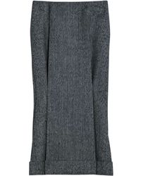 Prada - Wool Midi Skirt - Lyst